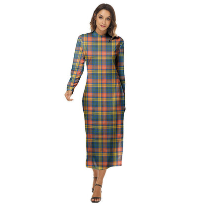 Buchanan Ancient Tartan Plaid Women's Hip Dress