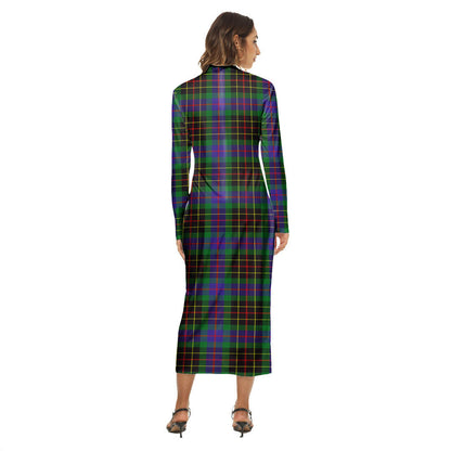 Brodie Hunting Modern Tartan Crest Women's Hip Dress