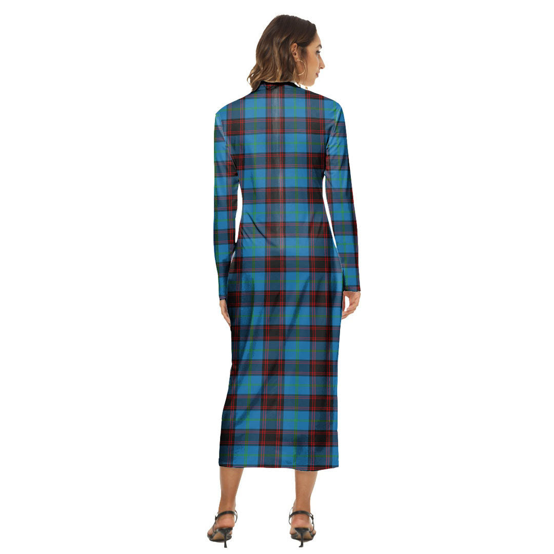 Home Ancient Tartan Plaid Women's Hip Dress