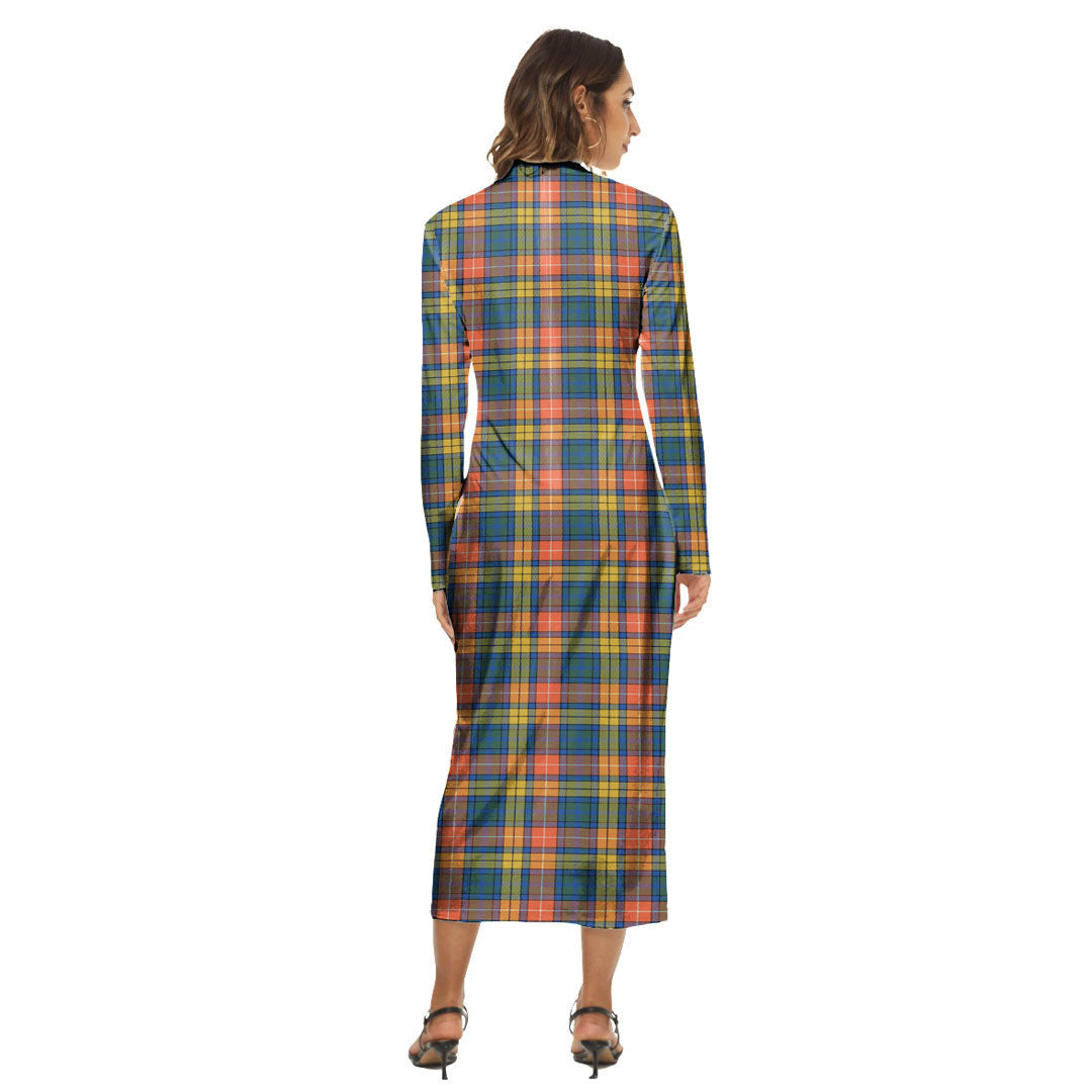 Buchanan Ancient Tartan Plaid Women's Hip Dress