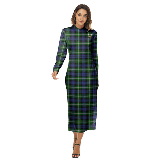 Baillie Modern Tartan Crest Women's Hip Dress