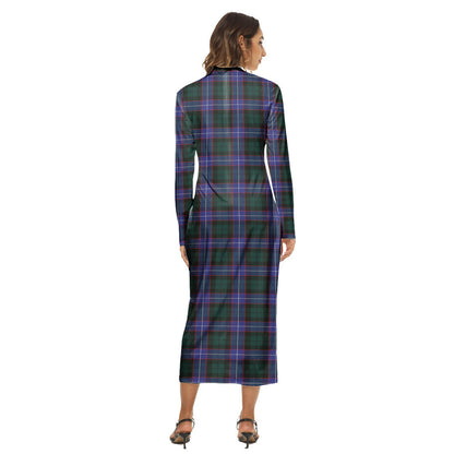 Hunter Modern Tartan Plaid Women's Hip Dress