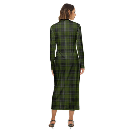 MacLean Hunting Tartan Plaid Women's Hip Dress