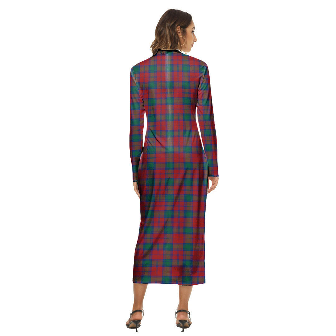 Lindsay Modern Tartan Plaid Women's Hip Dress