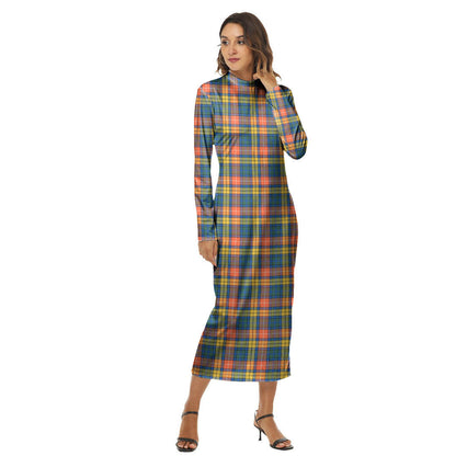 Buchanan Ancient Tartan Plaid Women's Hip Dress