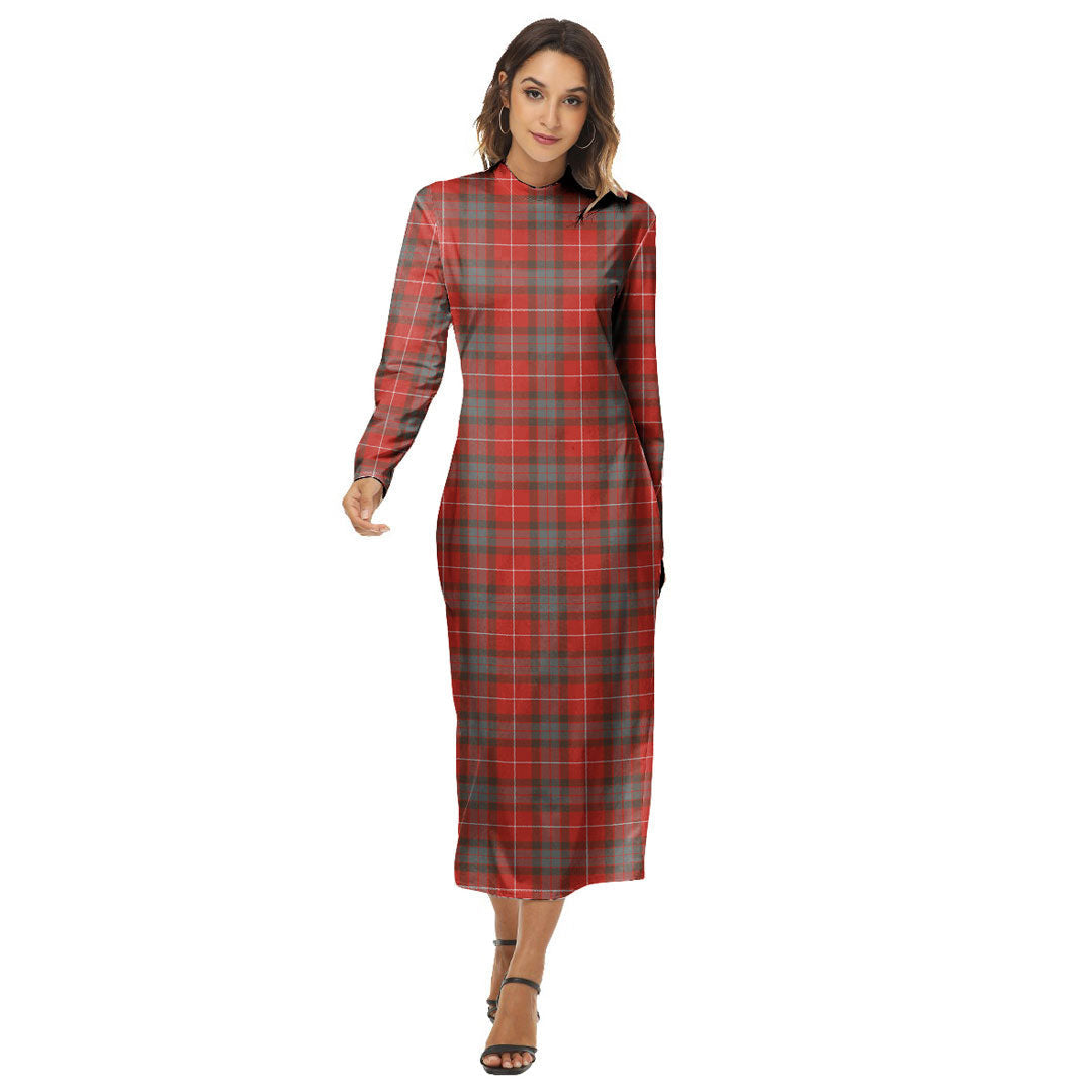 Fraser Weathered Tartan Plaid Women's Hip Dress