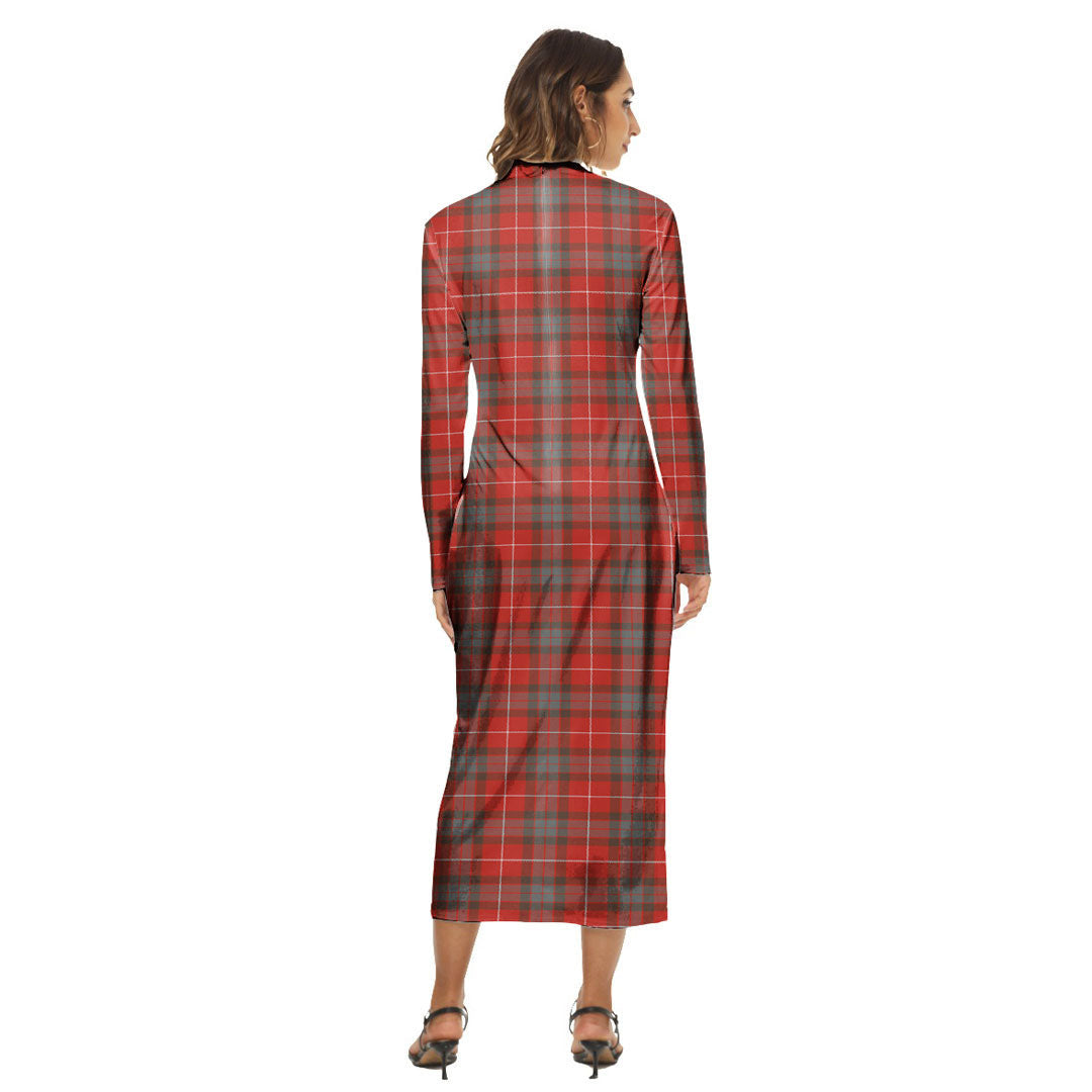Fraser Weathered Tartan Plaid Women's Hip Dress