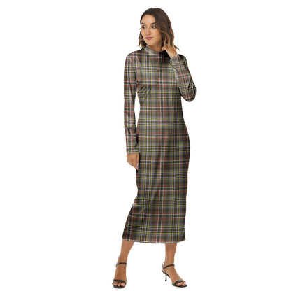 Scott Green Weathered Tartan Plaid Women's Hip Dress