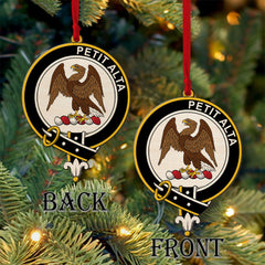 Abercrombie Tartan Crest Wood Acrylic Ornament