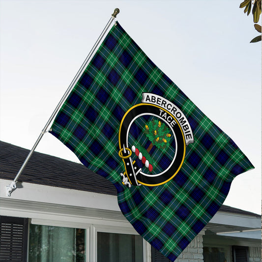 Abercrombie Tartan Classic Crest House Flag