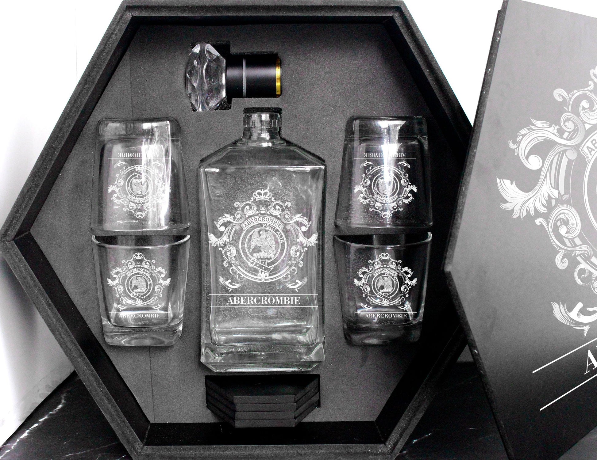 Abercrombie Tartan Clan Decanter Set