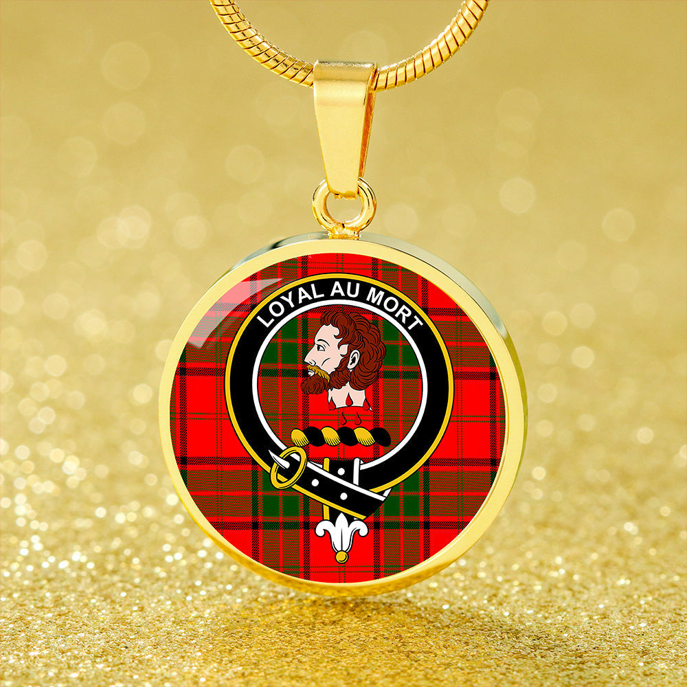 Adair Tartan Crest Circle Necklace