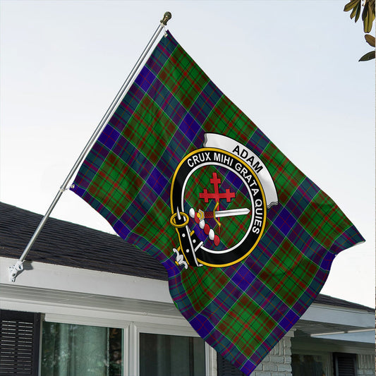 Adam Tartan Classic Crest House Flag