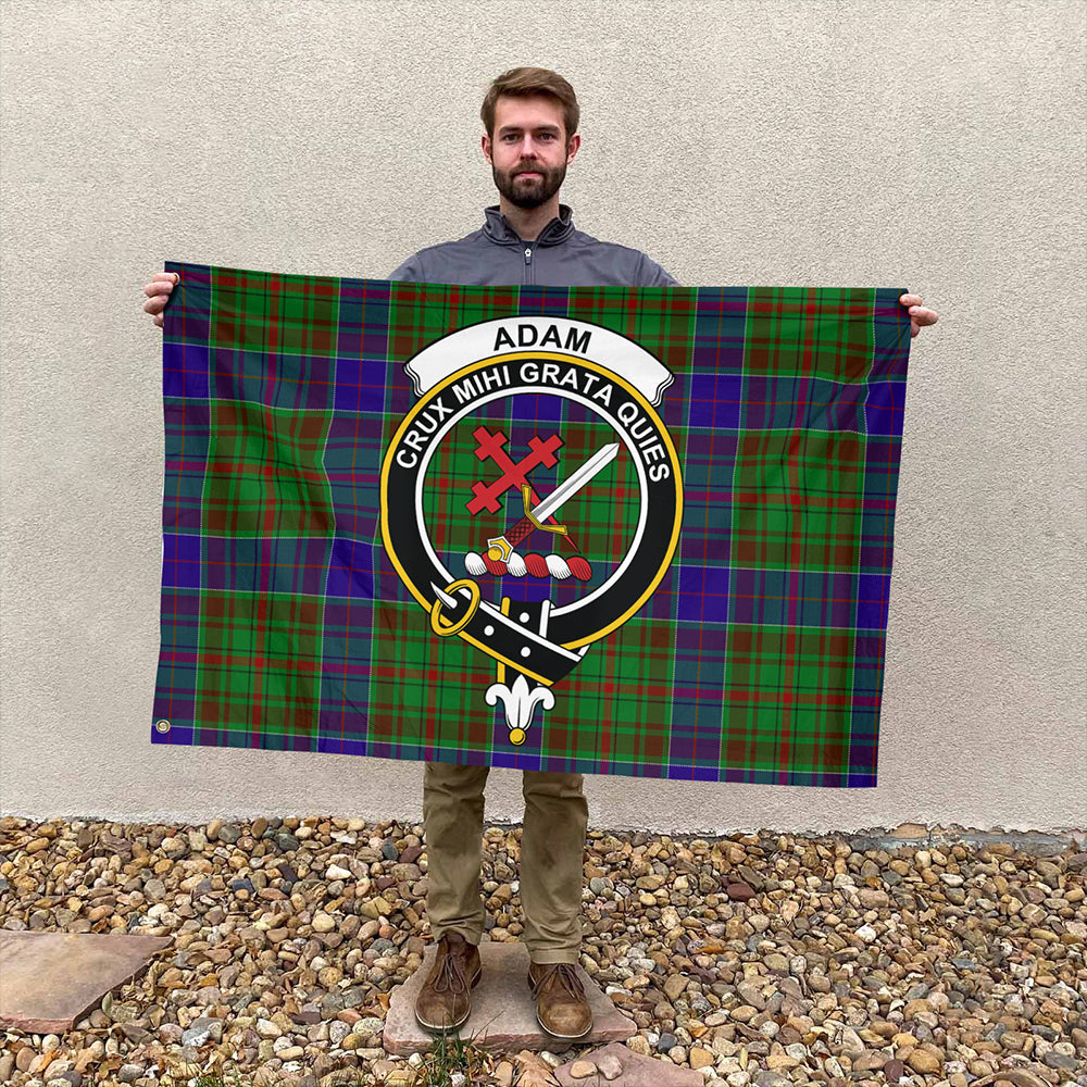 Adam Tartan Classic Crest House Flag