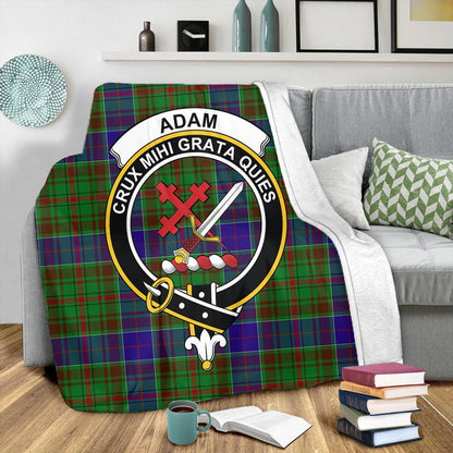 Adam Tartan Crest Premium Blanket
