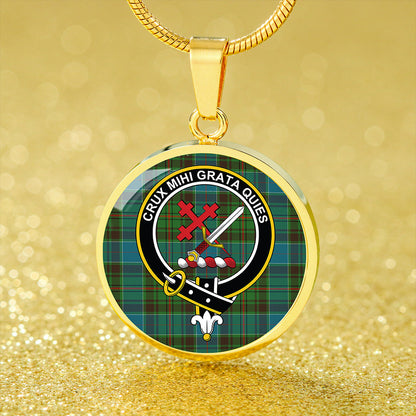 Adam Ancient Tartan Crest Circle Necklace