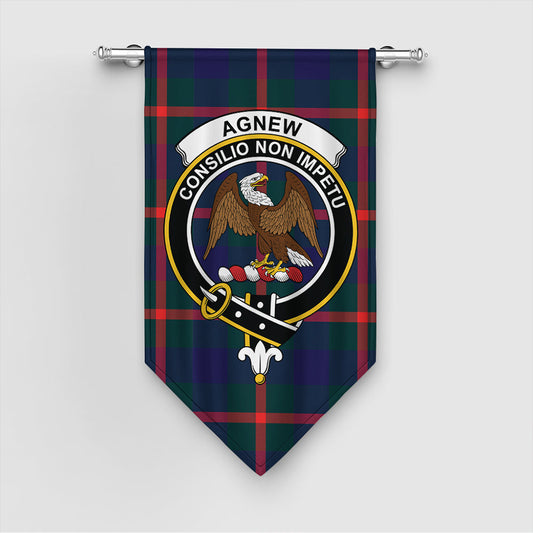 Agnew Modern Tartan Crest Gonfalon