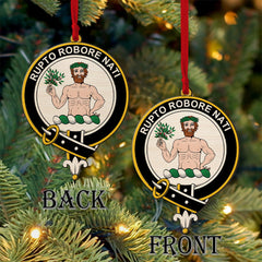 Aikenhead Tartan Crest Wood Acrylic Ornament