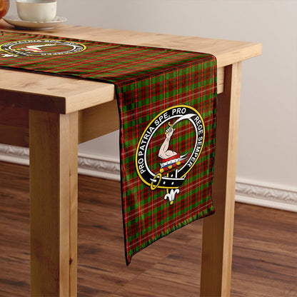 Ainslie Ancient Tartan Crest Table Runner