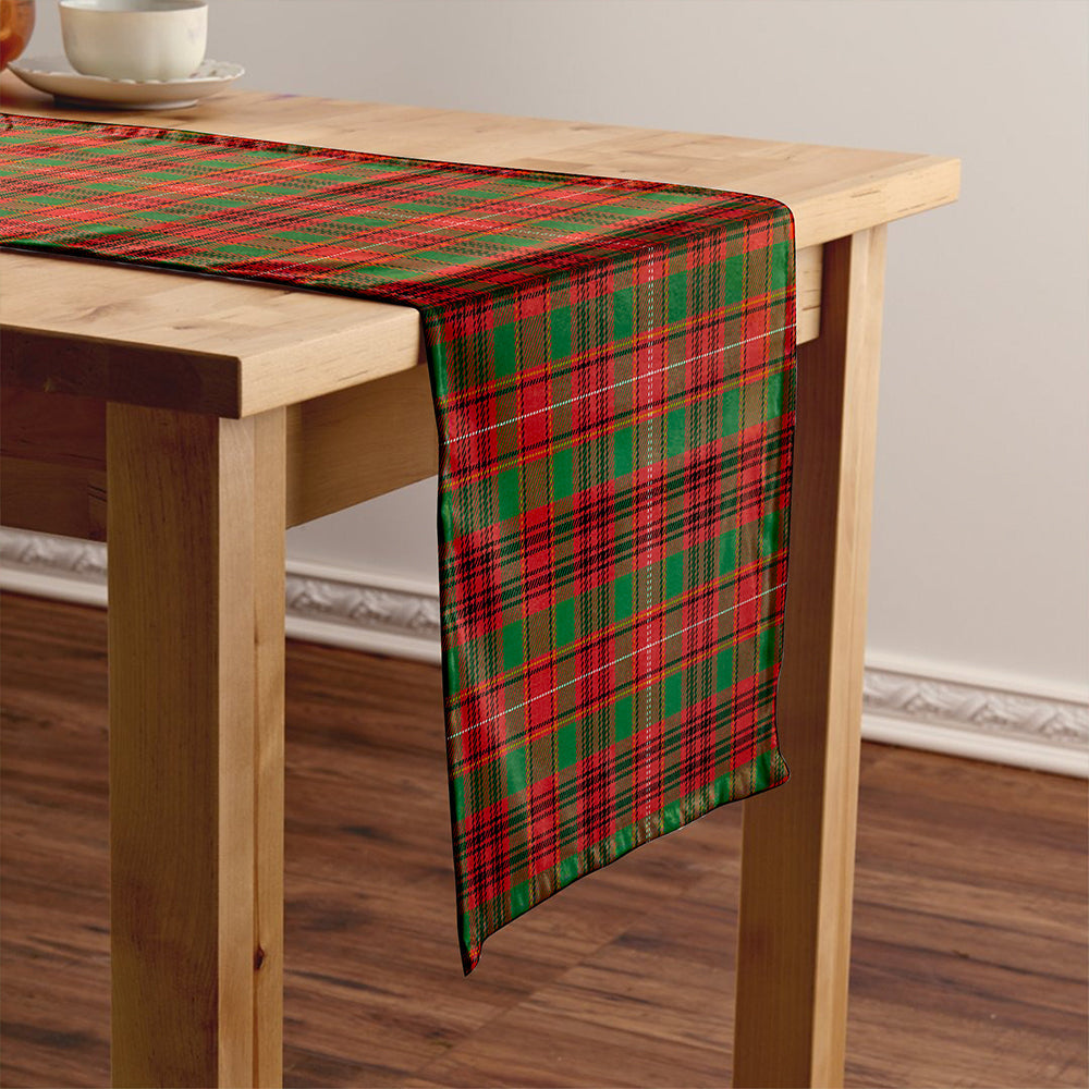 Ainslie Modern Tartan Crest Table Runner