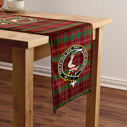 Ainslie Weathered Tartan Crest Table Runner