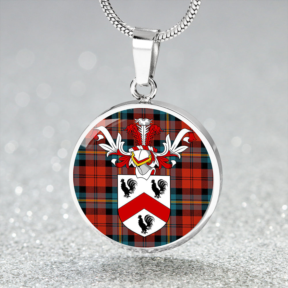 Aitken Ancient Tartan Crest Circle Necklace