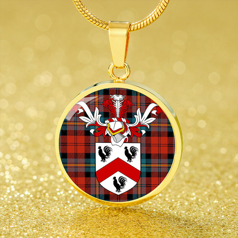Aitken Ancient Tartan Crest Circle Necklace