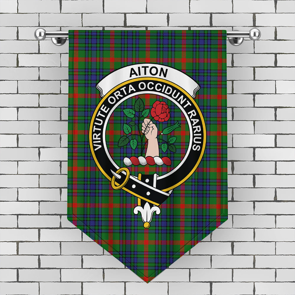 Aiton Tartan Crest Gonfalon