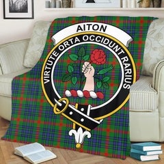 Aiton Tartan Crest Premium Blanket
