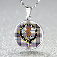 Alexander of Menstry Dress Ancient Tartan Crest Circle Necklace