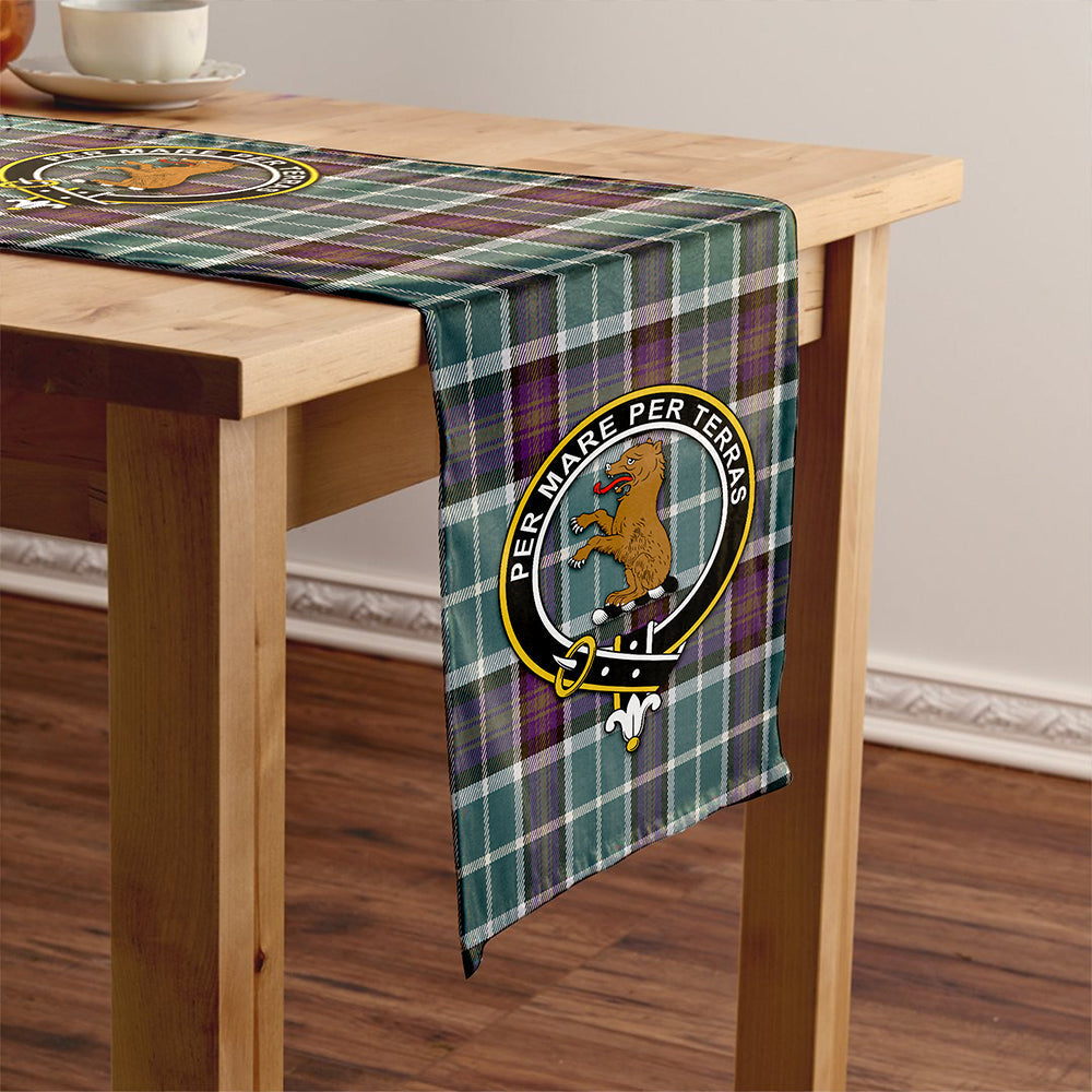 Alexander of Menstry Weathered Tartan Crest Table Runner