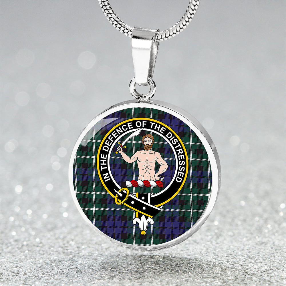 Allardice Tartan Crest Circle Necklace