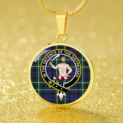 Allardice Tartan Crest Circle Necklace