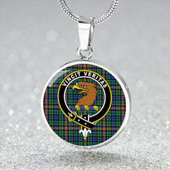 Allison Tartan Crest Circle Necklace