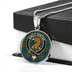 Allison Tartan Crest Circle Necklace