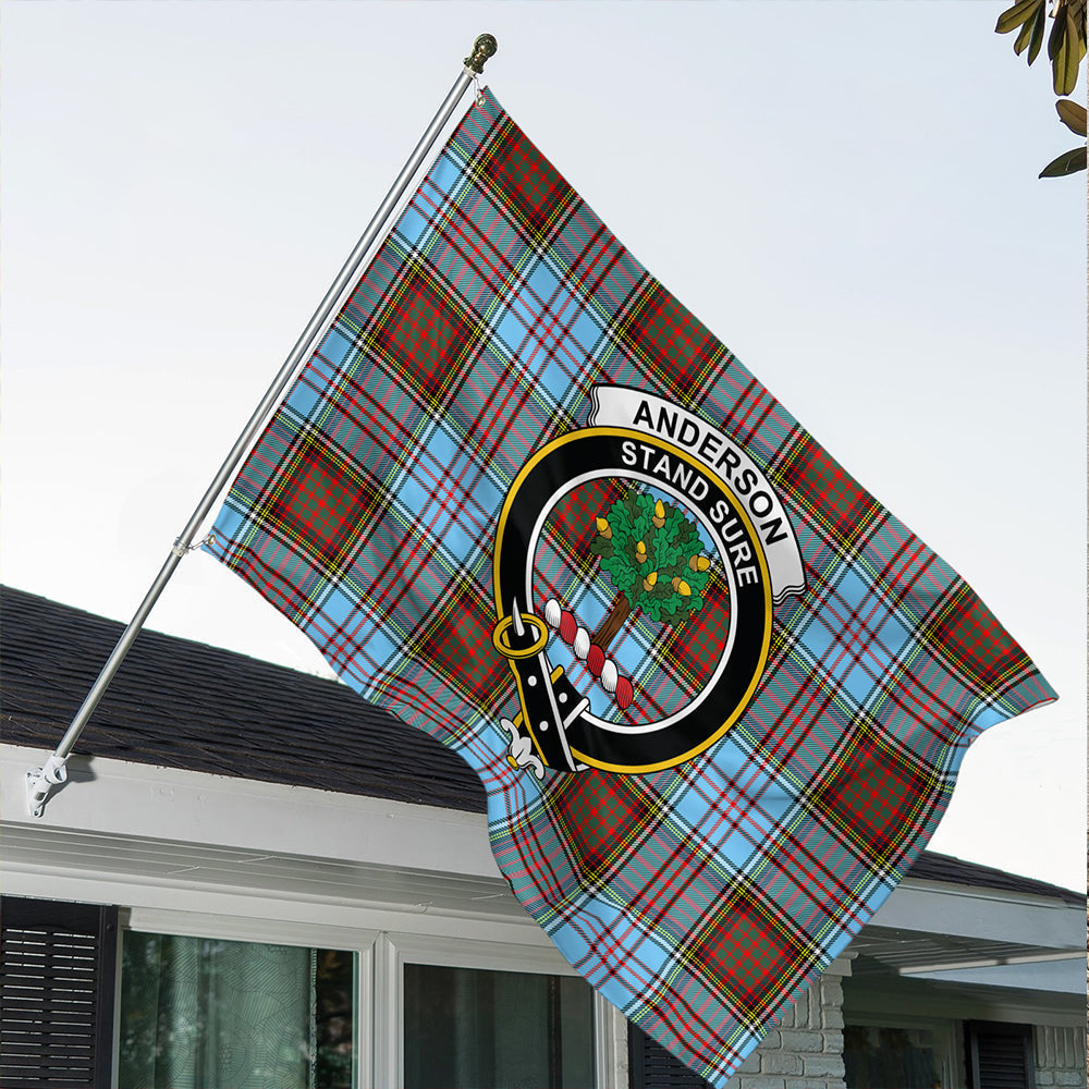 Anderson Ancient Tartan Classic Crest House Flag