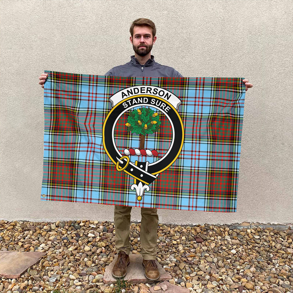 Anderson Ancient Tartan Classic Crest House Flag