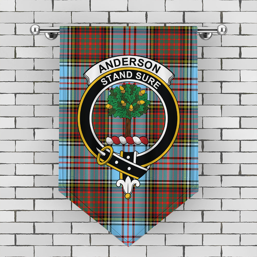 Anderson Ancient Tartan Crest Gonfalon