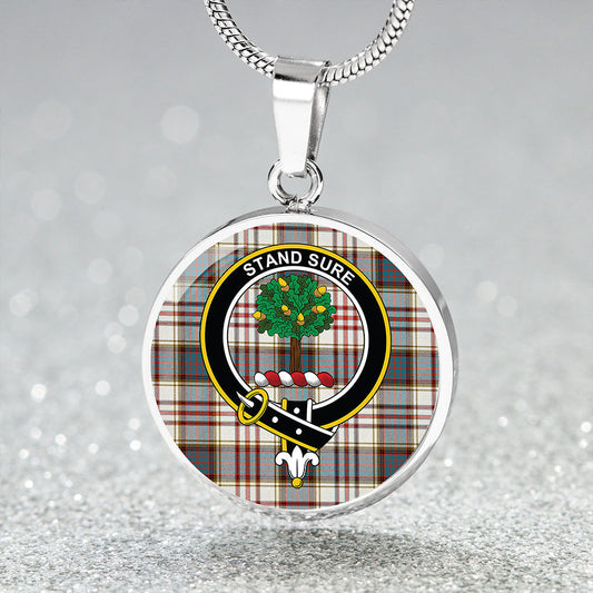 Anderson Arisaid Ancient Tartan Crest Circle Necklace