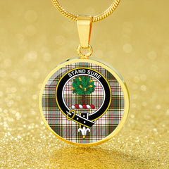 Anderson Arisaid #2 Tartan Crest Circle Necklace
