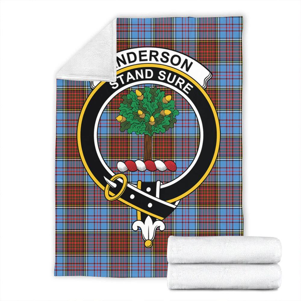 Anderson Modern Tartan Crest Premium Blanket