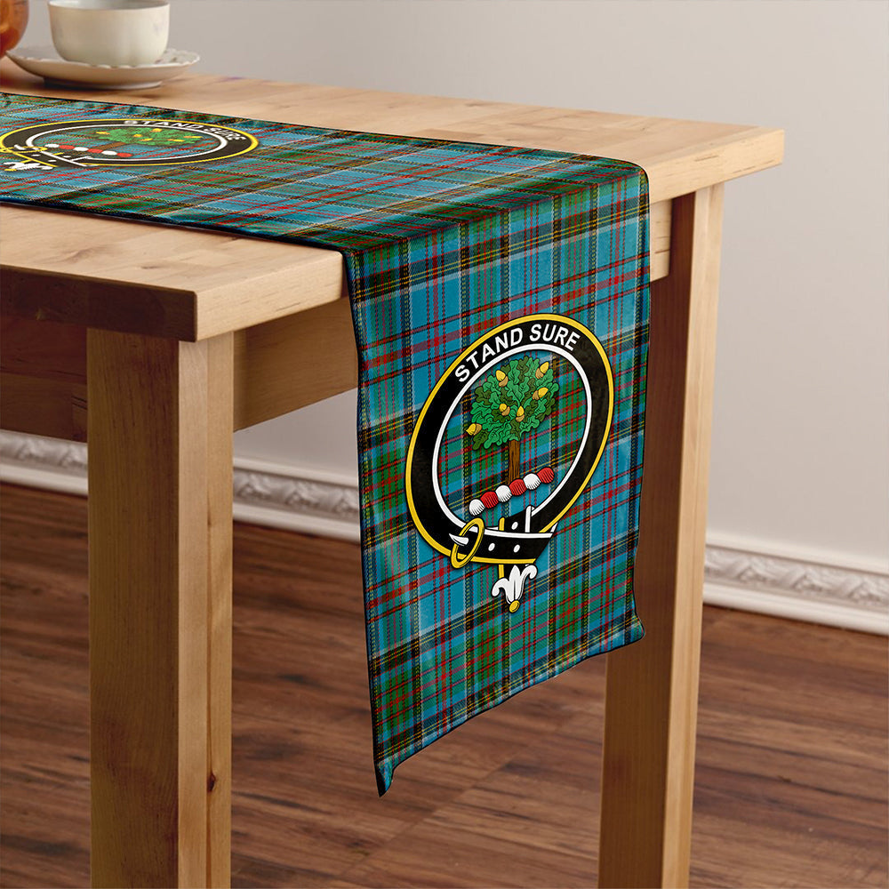 Anderson Old Modern Tartan Crest Table Runner