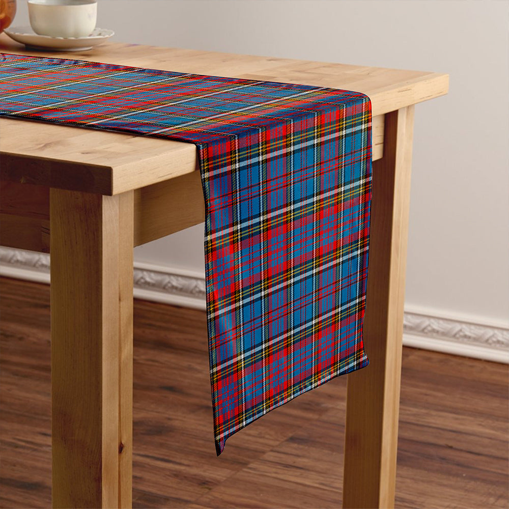 Anderson Red Weathered Tartan Crest Table Runner