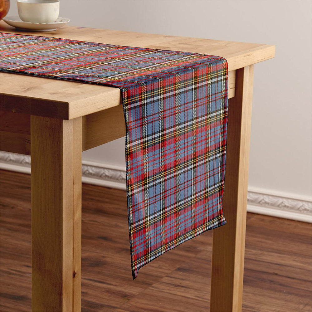 Anderson Red Tartan Crest Table Runner