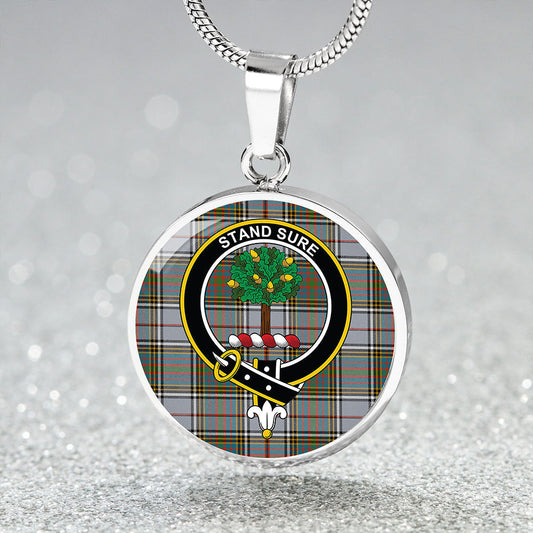 Anderson Ross Ancient Tartan Crest Circle Necklace