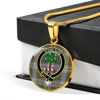 Anderson Ross Ancient Tartan Crest Circle Necklace