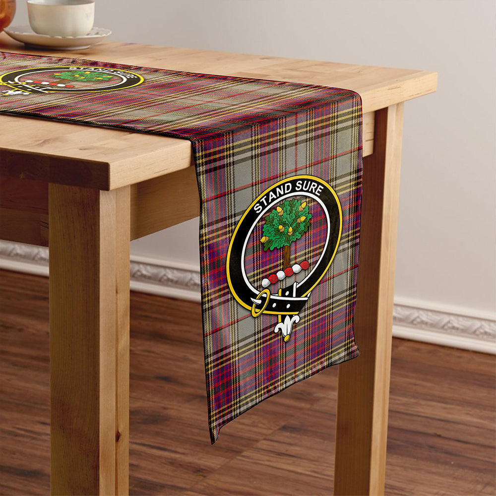 Anderson Ross Weathered Tartan Crest Table Runner