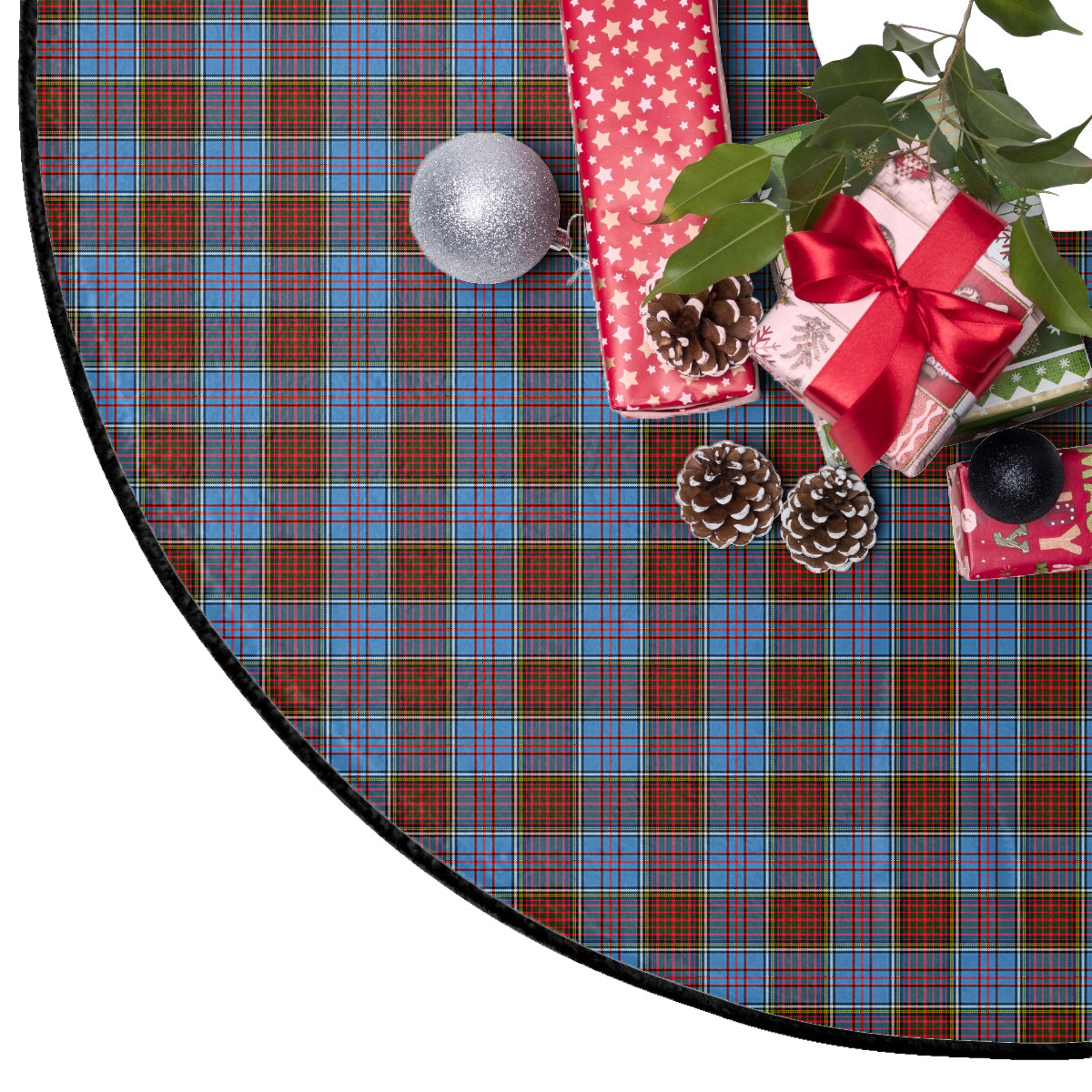 Anderson Modern Tartan Plaid Christmas Tree Skirt