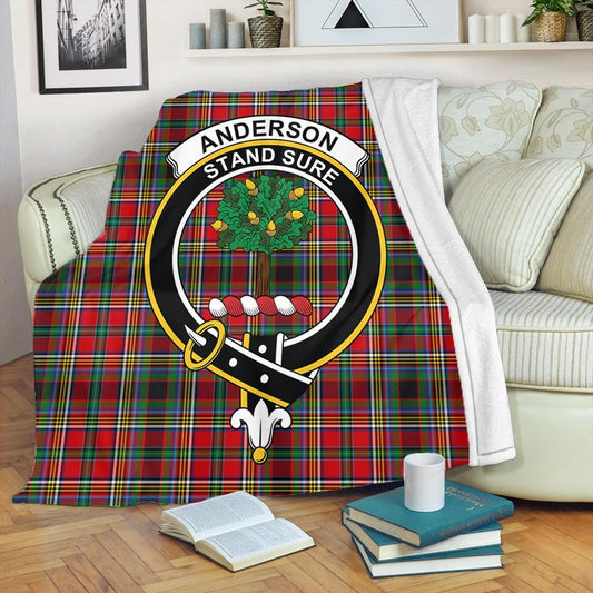 Anderson of Arbrake Tartan Crest Premium Blanket