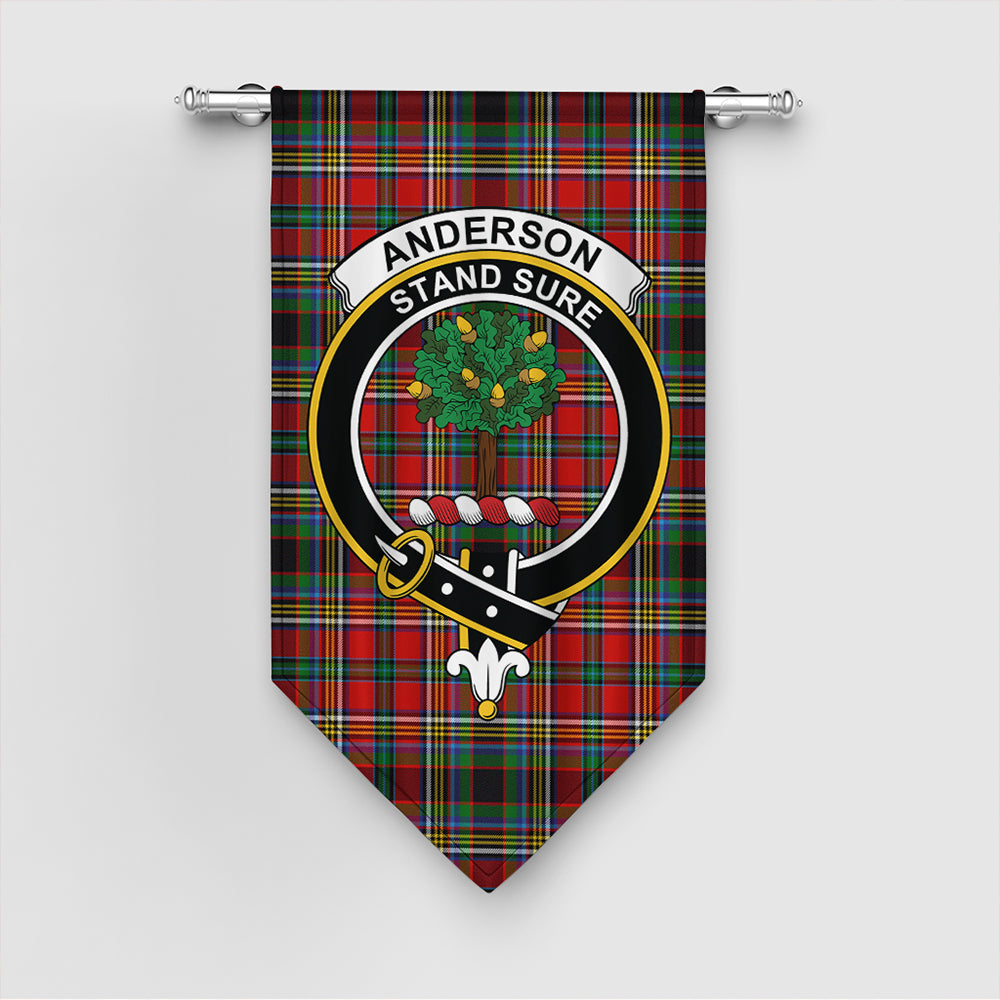 Anderson of Arbrake Tartan Crest Gonfalon